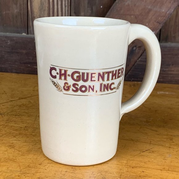 Yesteryears Pottery Marshall Texas Mug Hand Turned Advertising Guenther Son Mug - Picture 1 of 10